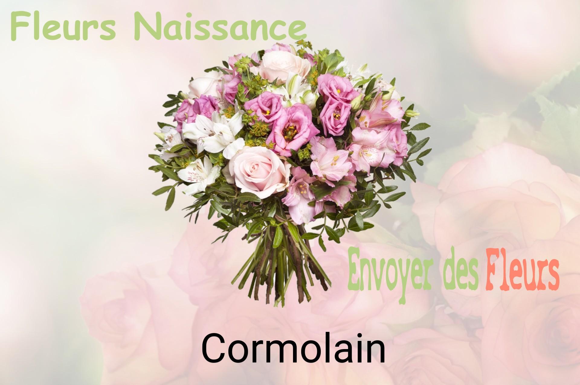 Bouquet de fleurs de naissance livré à Cormolain